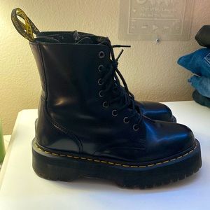 Black Platform Dr. Martins